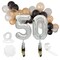 50th Birthday Party Decorations, Number 50 Balloons with Tassel Tail (39 Pieces)